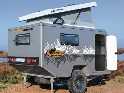 Expeditions Trailer van buitenaf
