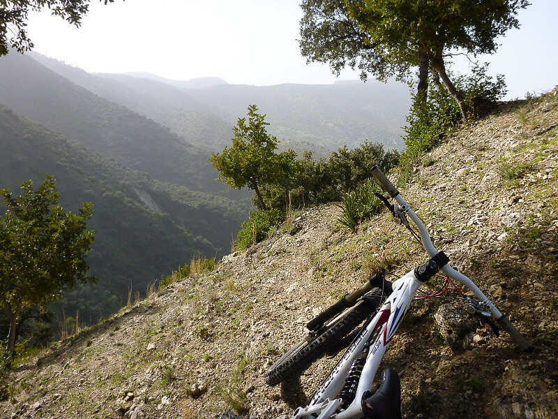 Mountainbiken in Grazalema, Spanje