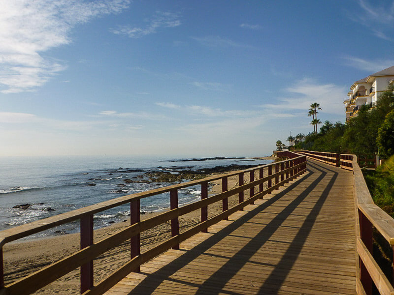 De Senda Litoral bij Mijas in Andalusië