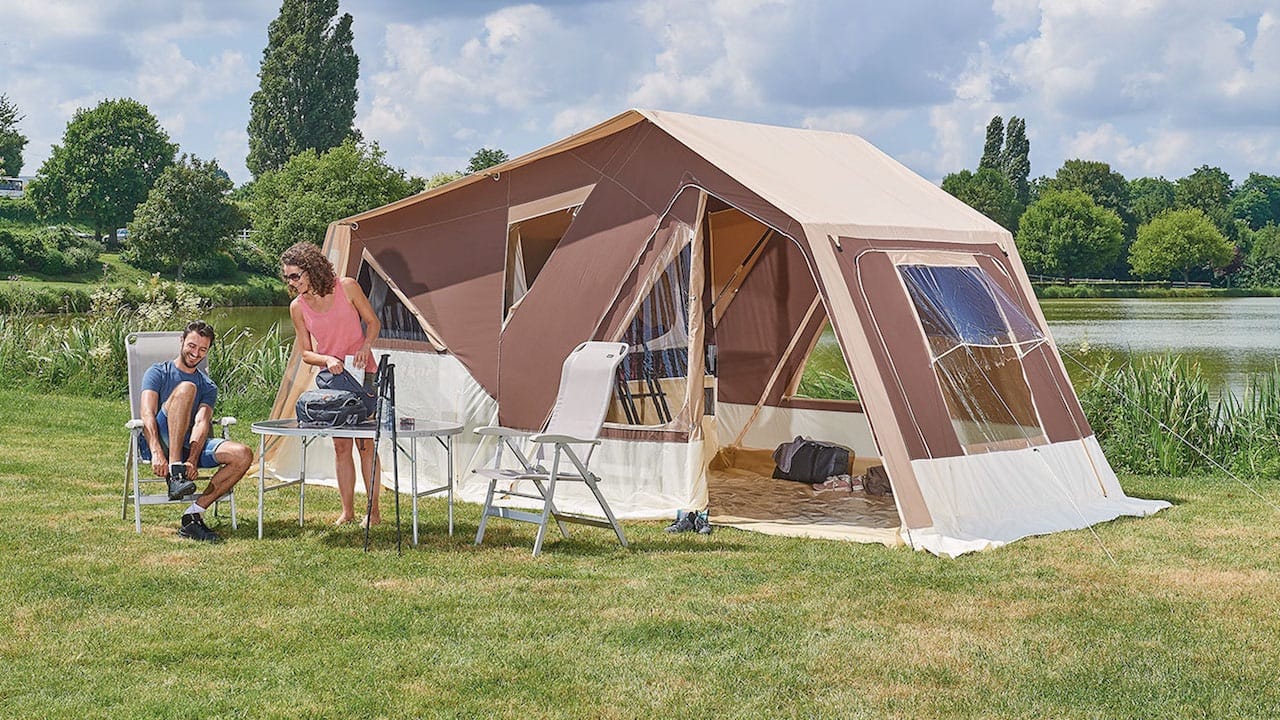 De in elkaar gezette Zambesi vouwcaravan Foto(c)Trigano