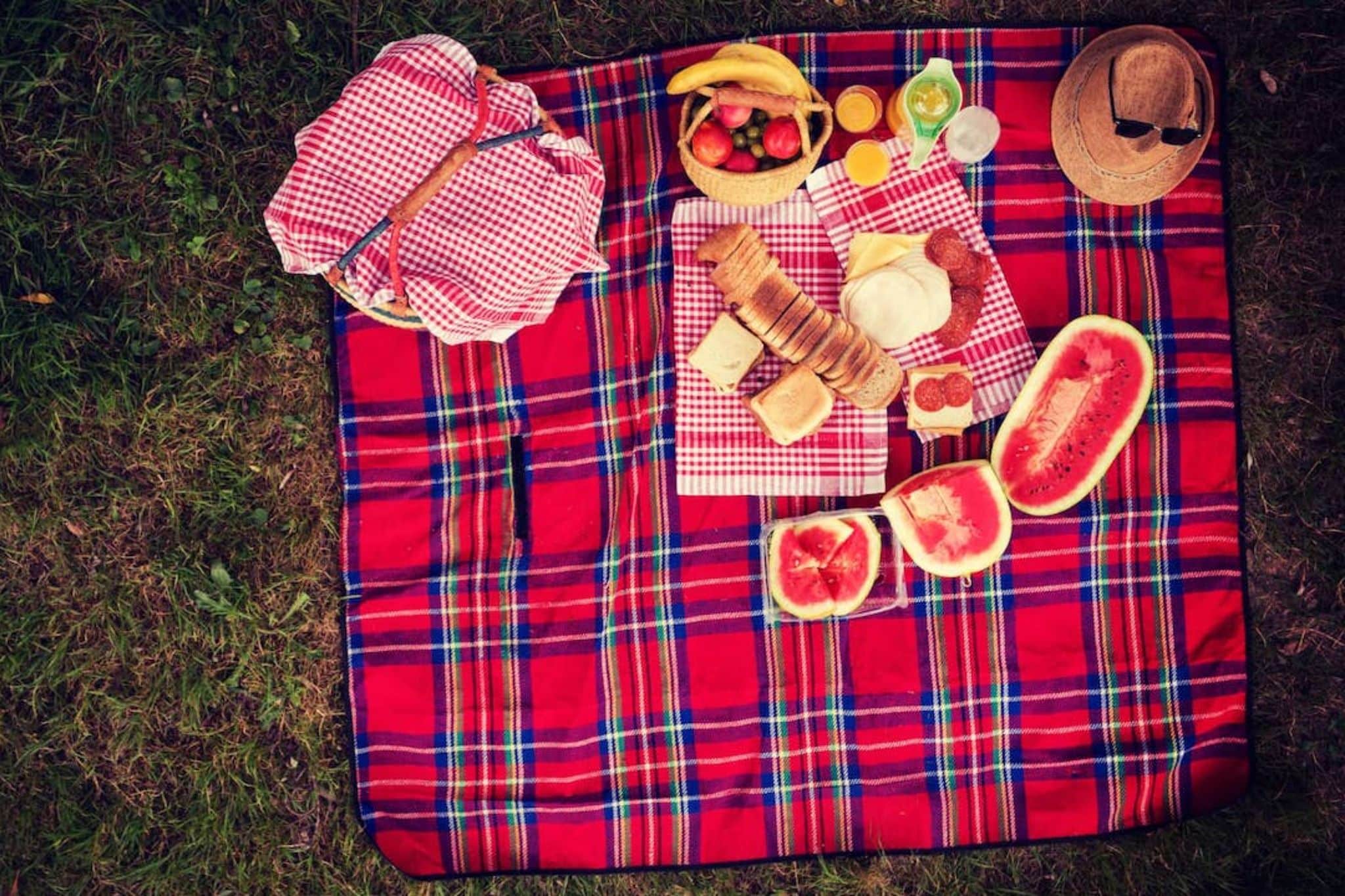 Het beste picknickkleed voor een korte pauze onderweg
