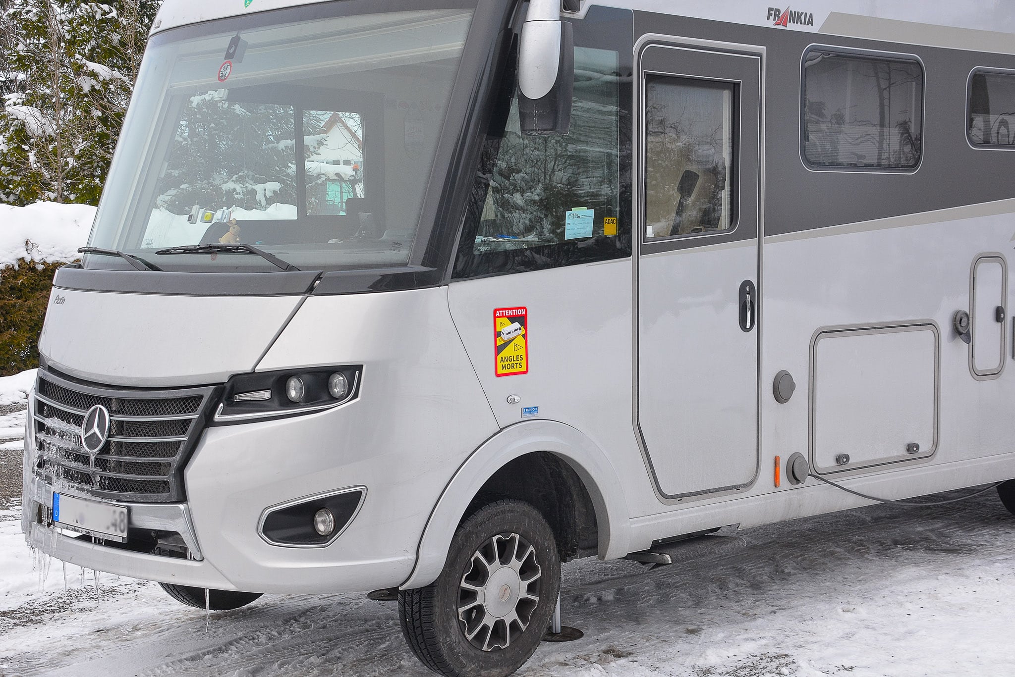 Frankrijk Angles Morts Camper Van Dode Hoek Sticker