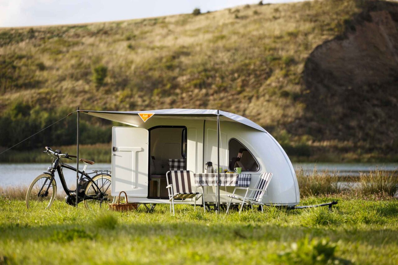 Ein Fahrradwohnwagen für zwei: der Wide Path Camper aus Dänemark. (c) TMP Aps.
