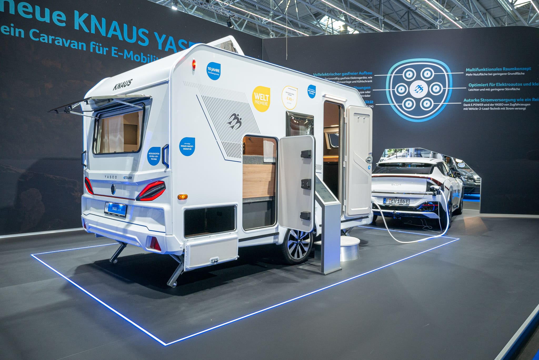 Knaus Yaseo 340 PX (2024): gasloze minicaravan voor elektrische voertuigen – met 360° tour!