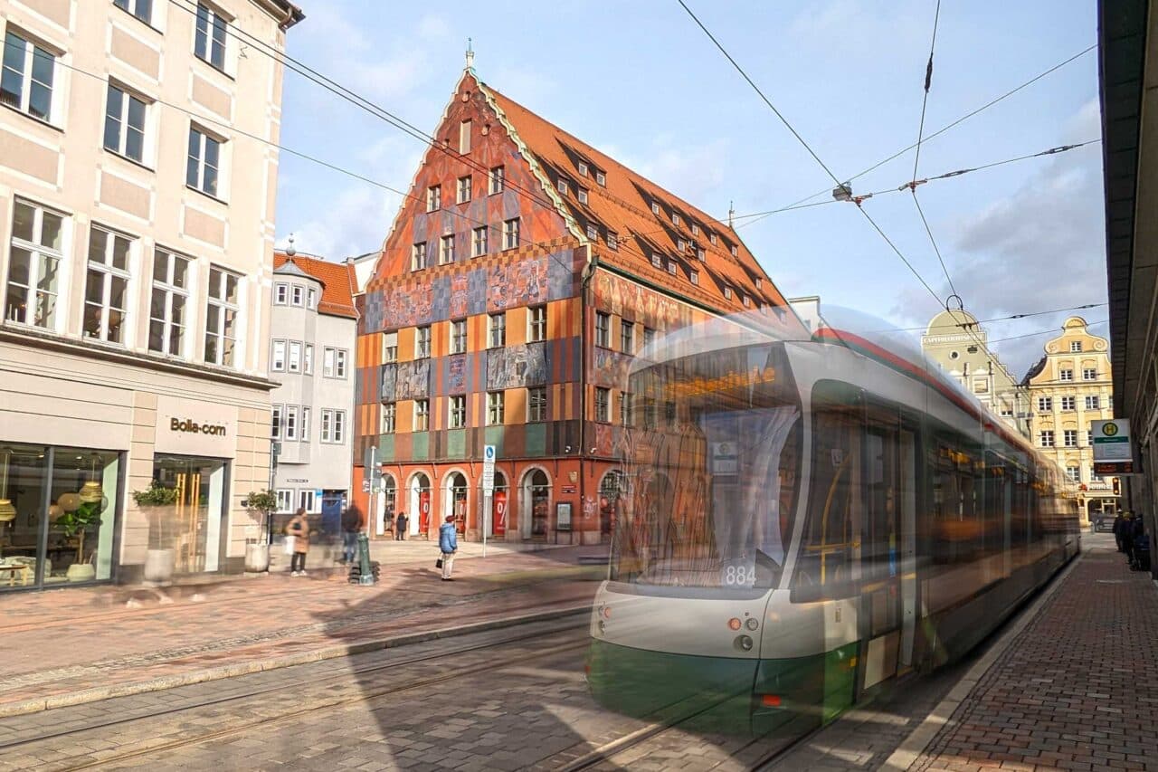 Kamperen in Augsburg Tramway