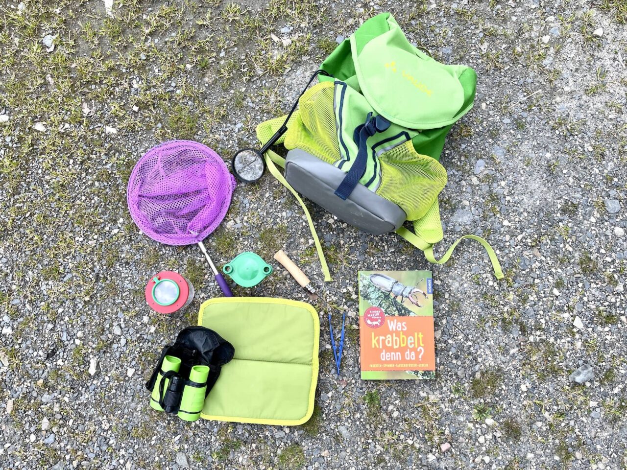 Ontdekkingsreizigersset als kinderactiviteit op de camping
