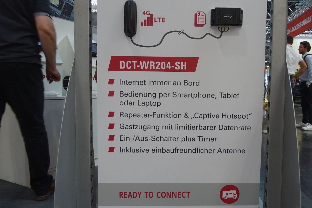 Pioneer DCT-WR204-SH (2024) - 4G Wi-Fi-router met antenne voor de beste verbinding onderweg 1 pioneer dct wr204 sh neuer wlan router caravan salon 2024 c katja scholz