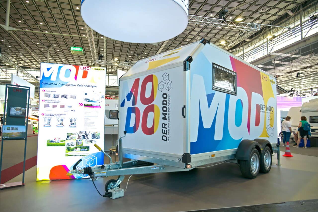 LMC Modo (2025): Modulaire caravan met modulair systeem op basis van Humbaur 1 lmc modo messestand