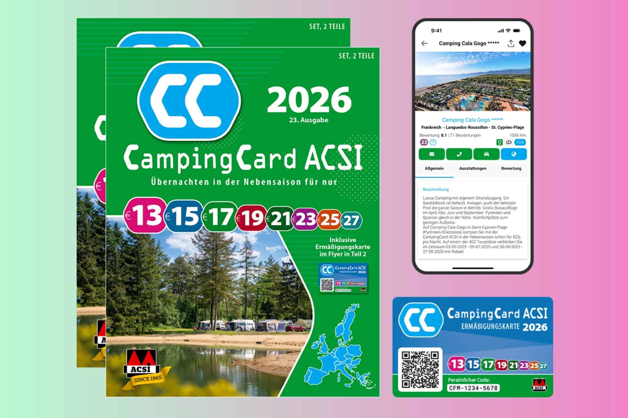 ACSI CampingCard 2026 – bespaar flink in het laagseizoen